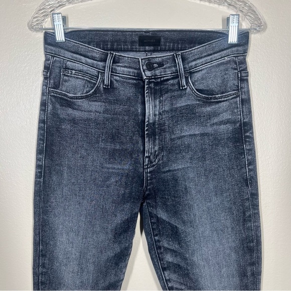 MOTHER Womens The Stunner Zip Ankle Step Fray Jeans Train Stops Size 27 - Picture 4 of 13